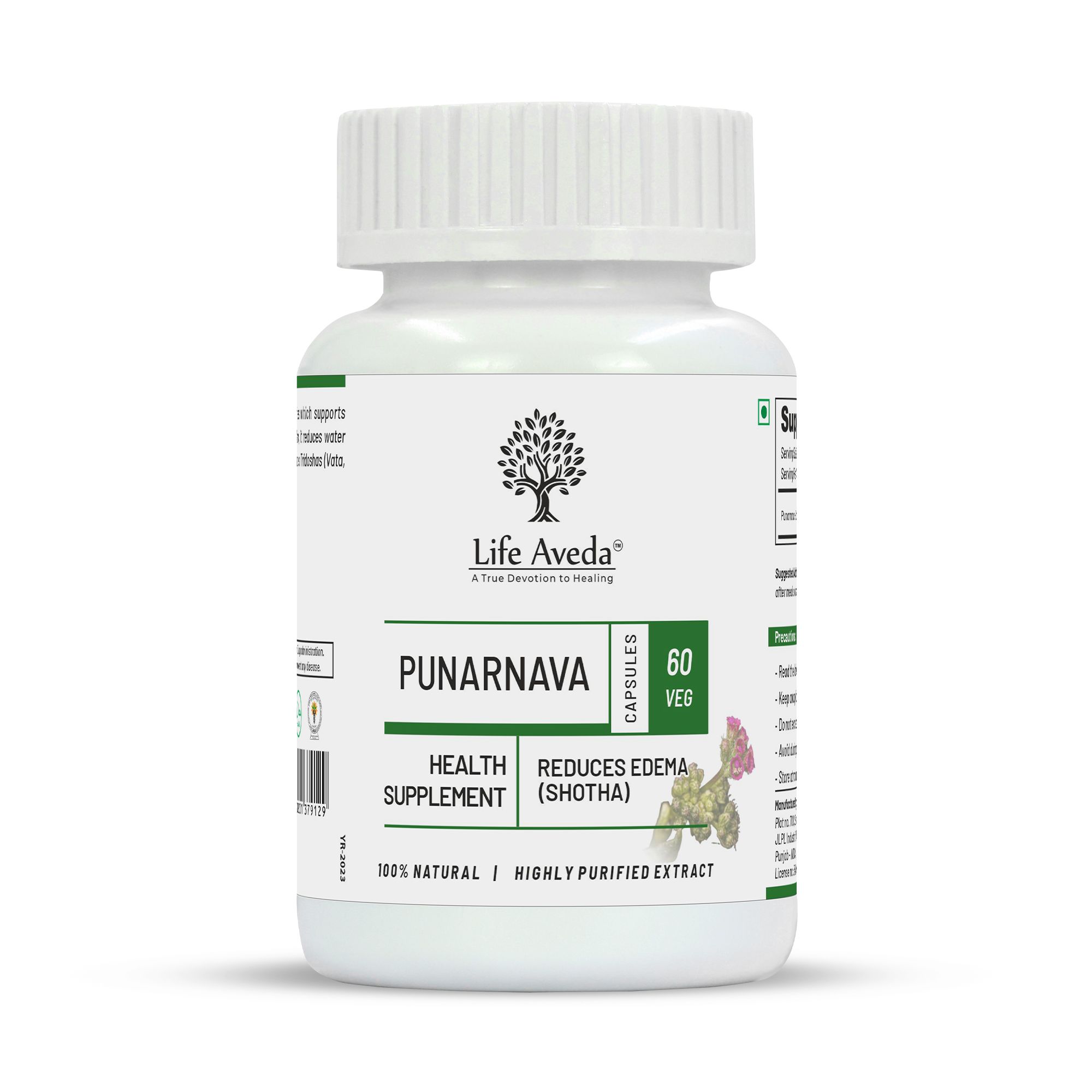 Life Aveda Punarnava - 60 Capsules