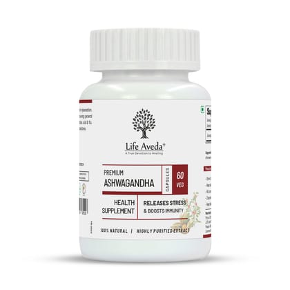 Life aveda Premium Ashwagandha - 60 Capsules