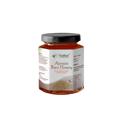 Riddhish Herbals Ajwain Raw Honey 100gm (Region : Gujarat)