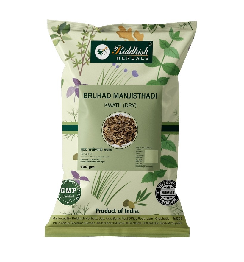 Riddhish Herbals Bruhad Manjisthadi Kwath (100 gm Each) - combo pack (3)