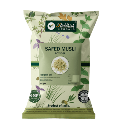 Riddhish Herbals Safed Musli  Powder - (50 gm Each) - combo pack (2)