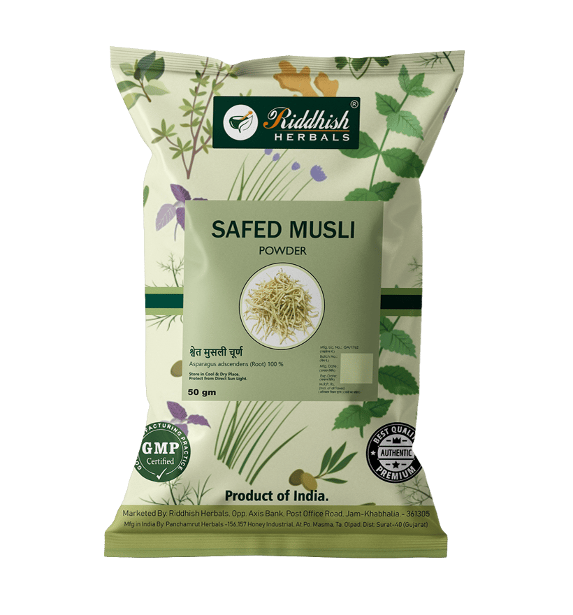 Riddhish Herbals Safed Musli  Powder - (50 gm Each) - combo pack (2)