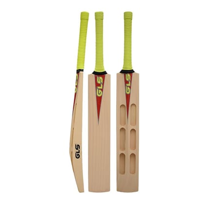 GLS Hunter PRO 33.5" Double Blade Full Size Scoop Design Popular Willow Cricket BAT for Suitable Play All Tennis Ball