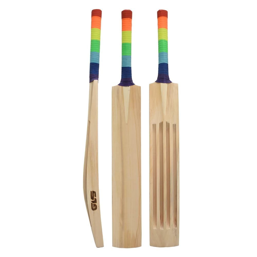 GLS HENKO Practice Popular Willow Full Size Cricket BAT for Suitable All Tennis Ball