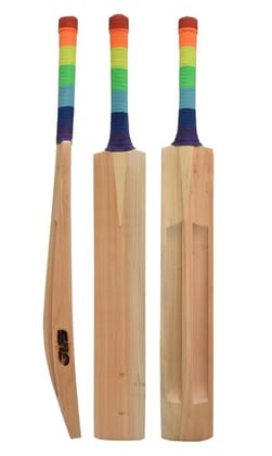 GLS Blaze 33.5" Single Blade Full Size Kashmir Willow Cricket BAT with Scoope Design for Suitable Play All Tennis Ball