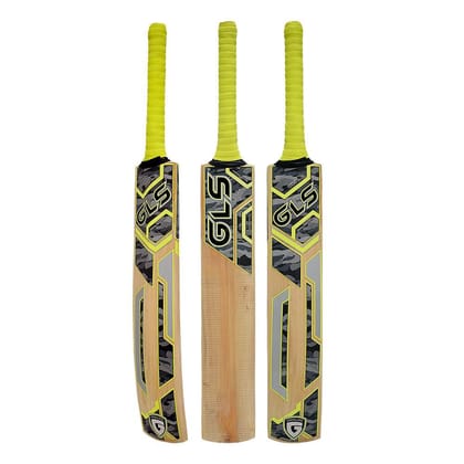 GLS Discover 33" Short Handle Full Size Kashmir Willow Cricket BAT for Suitable All Tennis Ball