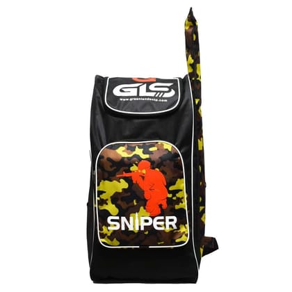 GLS Sniper Duffle Cricket Kit Bag with One Side Bat Sleeve (Green)