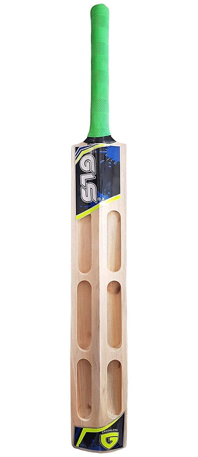 Gls. Scorpion 090 Kashmir Willow Cricket Bat Tennis Ball Play 35Mm Thick Blade Full Singapuri Cane Handle With Toe Guard (Color May Vary), Wood, Multicolor