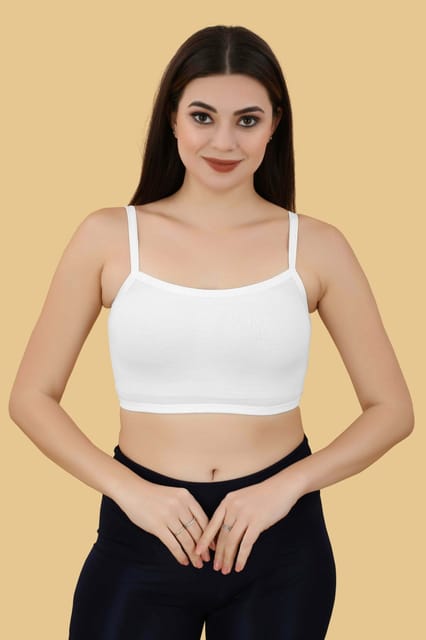 Girls Bra | Beginner Bra for Girls | Slip on Teen Bras with Flat Padding  for Coverage | Gives Confidence at School | Comfortable Strecthy Cotton 
