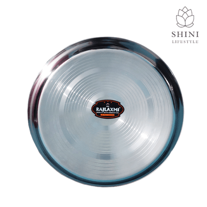 SHINI LIFESTYLE PLATE THALI Dinner Plate, steel plate, laser design 1 pc