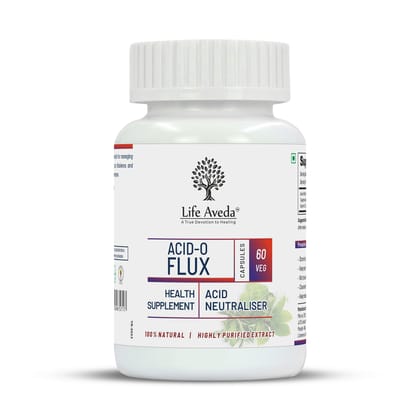 Life Aveda Acid-O-Flux Capsules - 60 Capsules