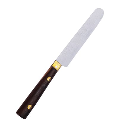 Handmade SmallFile Metal Butter Knife/Butter Spreader – (Handle made with Indian Rosewood)