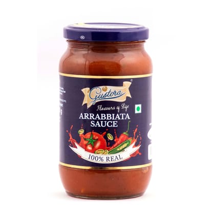 Gustora 100% Real Flavorful Arrabbiata Sauce 400g I Non - GMO | No added Color or Preservatives