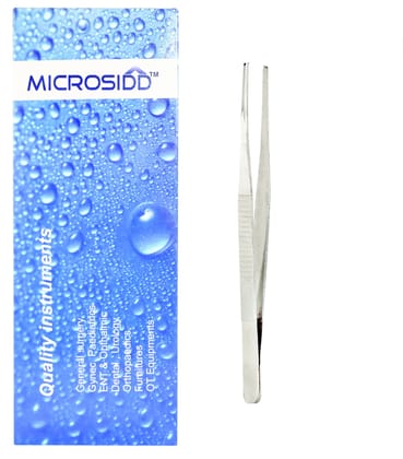 Microsidd Thumb/Dissecting Forcep TOOTHED 6 Inches (Thumb/Tissue Holding Forcep)