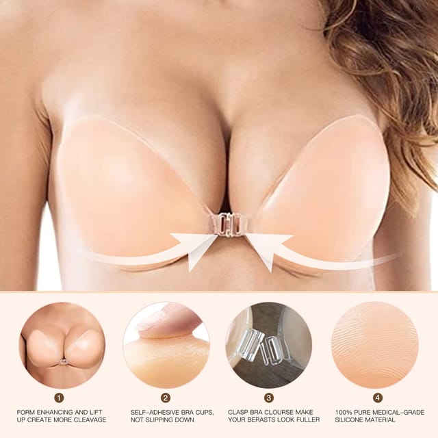 Bra for women non wire Reusable Silicone Bust Bra Cover Pasties