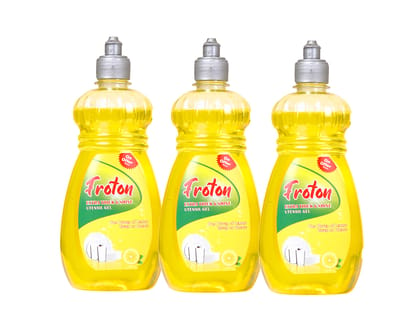 Froton Dishwash Liquid yellow Lemon 500ml Pack of 3