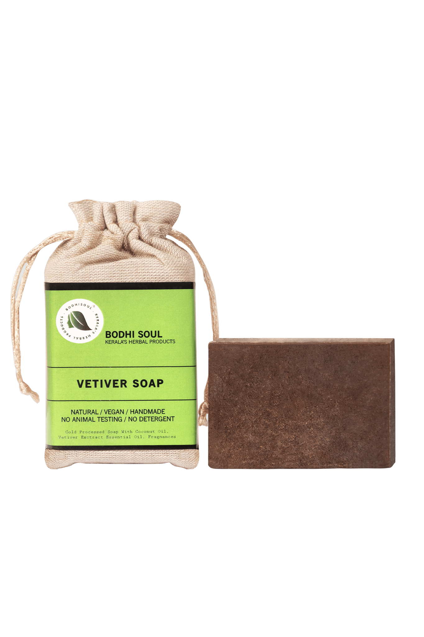 BODHISOUL Vetiver Soap | Anti Acne | Skin Toning | Scar Removal | Antiseptic | Handmade | 100 Gm