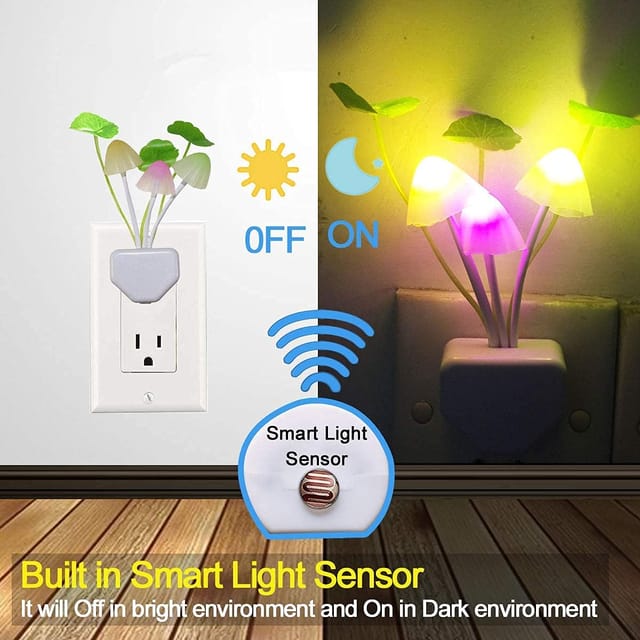 Led night deals lamp with sensor