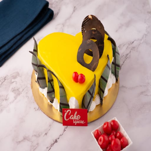 Pineapple Heart Shaped Cake - Creative Chef Baker