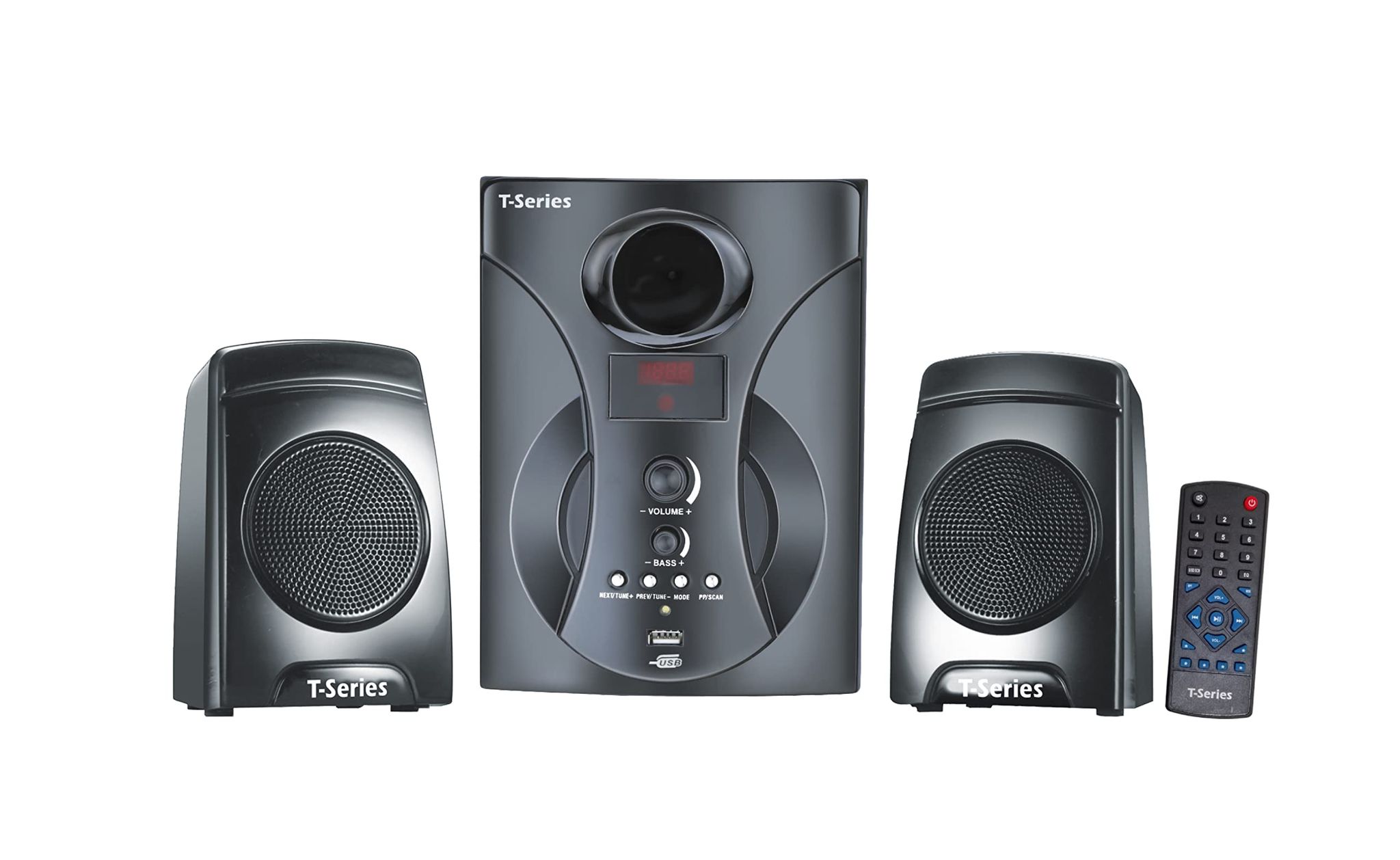 T-Series M150BT 2.1 Multimedia Bluetooth Speaker System Black 27 W Bluetooth Home Theatre (Black, 2.1 Channel)
