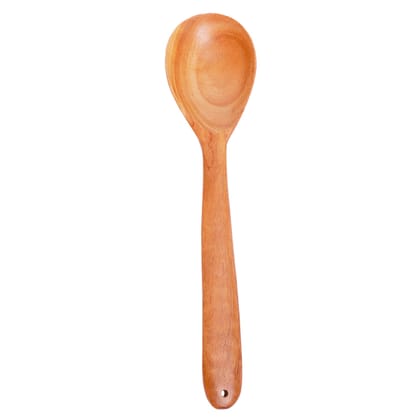 Eco-friendly Handmade Neem Wood Cooking Spoon – Oval Shaped (29 cm) 100% Natural Neem Wood)