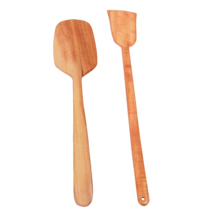 Neem Wood Cooking Sptulas – 2 nos