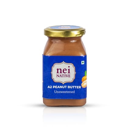 Nei Native Peanut Butter (Unsweetened) - 200gm | Pure | Healthy | Best for your diet | Best taste | made with handpicked roasted peanuts |