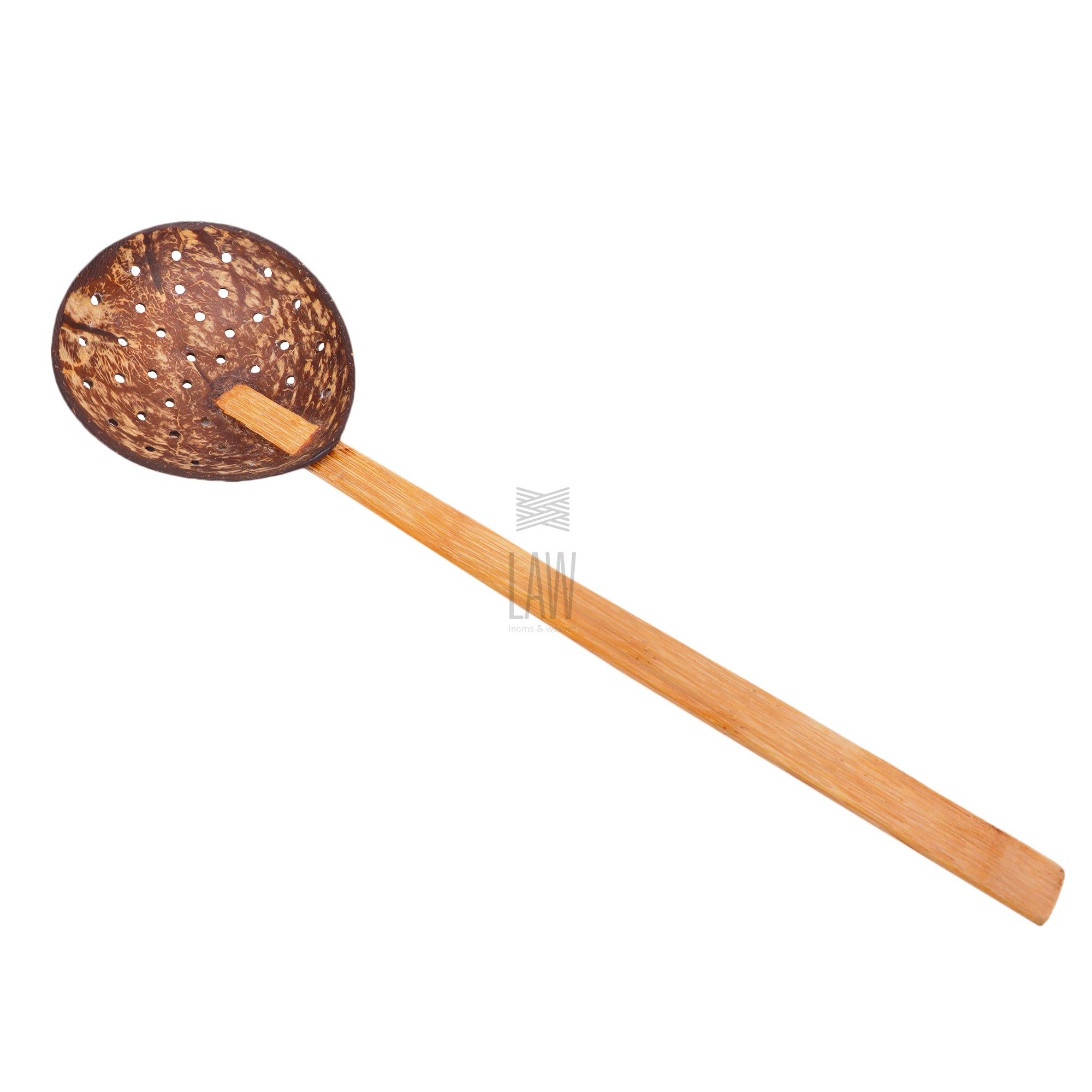 Large size Coconut Shell Filtering Ladle – 2 Nos