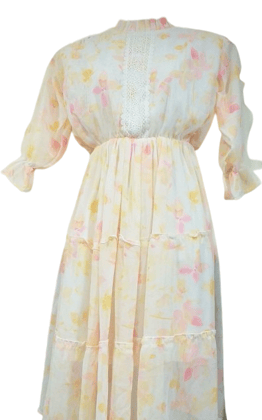 Women A-line White Dress