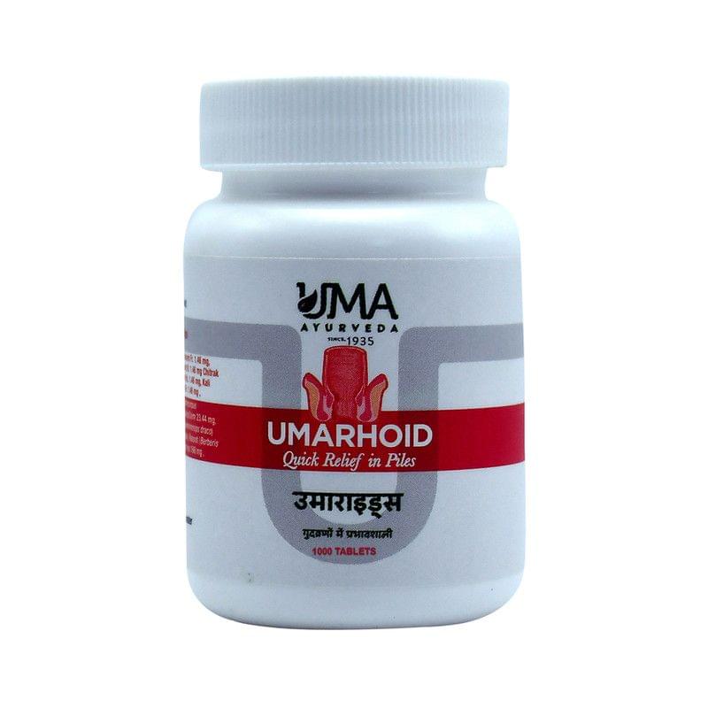 Uma Ayurveda Umarhoid 1000 Tab Useful in Piles Digestive Health