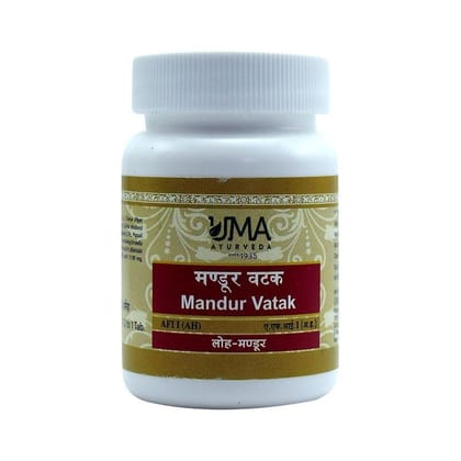 Uma Ayurveda Mandur Vatak 40 Tab Useful in Deficiencies Diabetes, Digestive Health