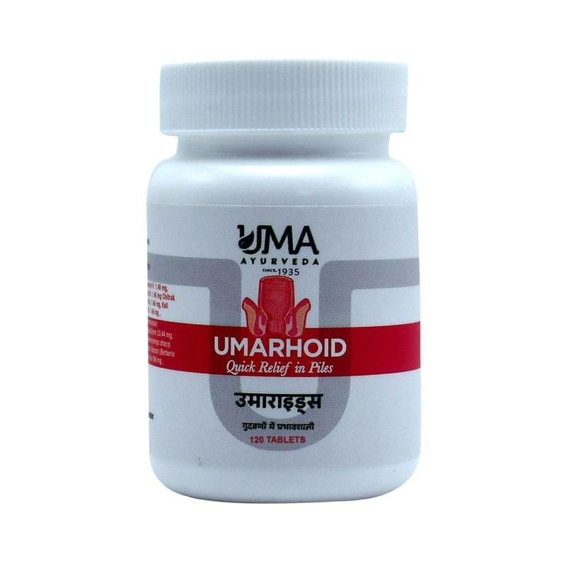 Uma Ayurveda Umarhoid 120 Tab Useful in Piles Digestive Health