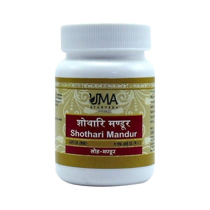 Uma Ayurveda Shothari Mandur 40 Tab Useful in Bone, Joint and Muscle Care Deficiencies, Swelling, Anemia