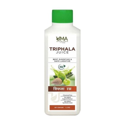 Uma Ayurveda Triphala 1000 ml Useful in Digestive Health General Wellness, Immunity Booster, Pain Relief