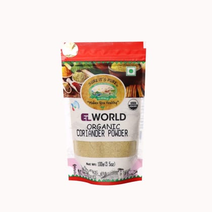 ELWORLD AGRO & ORGANIC FOOD PRODUCTS Coriander/Dhaniya Powder 100 Gram (Pack of 10)