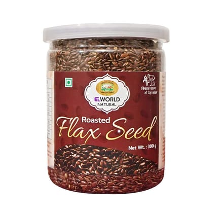 ELWORLD AGRO & ORGANIC FOOD PRODUCTS Roasted Flaxseed (Alsi/Teesi)- 300G