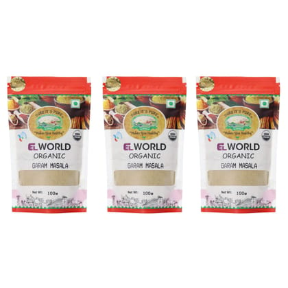 ELWORLD AGRO & ORGANIC FOOD PRODUCTS Garam Masala, 100 Gm (Pack of 5)