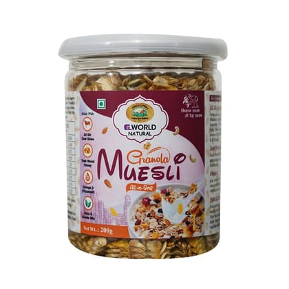 ELWORLD AGRO & ORGANIC FOOD PRODUCTS Natural Granola Muesli 200g