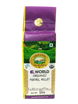 Elworld Agro & Organic Food Products Foxtail Millet Premuim Superfood Rich in Calcium 5kg (500g Each)