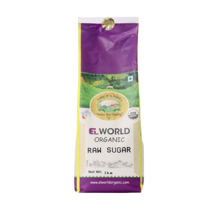 ELWORLD AGRO & ORGANIC FOOD PRODUCTS Raw Sugar 1Kg (Pack of 10)