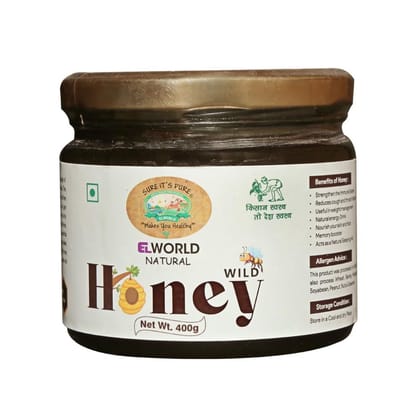 ELWORLD AGRO & ORGANIC FOOD PRODUCTS Natural Wild Honey- 400 Grm