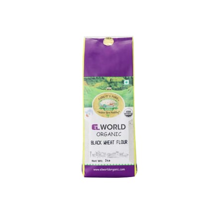 Elworld Agro & Organic Food Products Whole Black Wheat Flour 1Kg