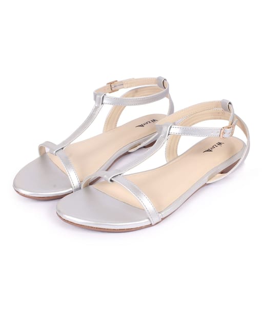 Buy online Women Beige Mid Heel Sandal from heels for Women by Vriddhi.in  for ₹949 at 70% off | 2024 Limeroad.com