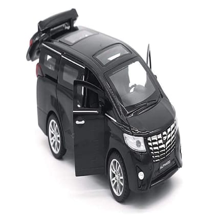 KTRS ENTERPRISE 1:24 Big Alphard Diecast Metal Pullback Toy car with Openable Doors  Light, Music Boys Gifts Toys for Kids (Alphard)(Colors as Per Stock)