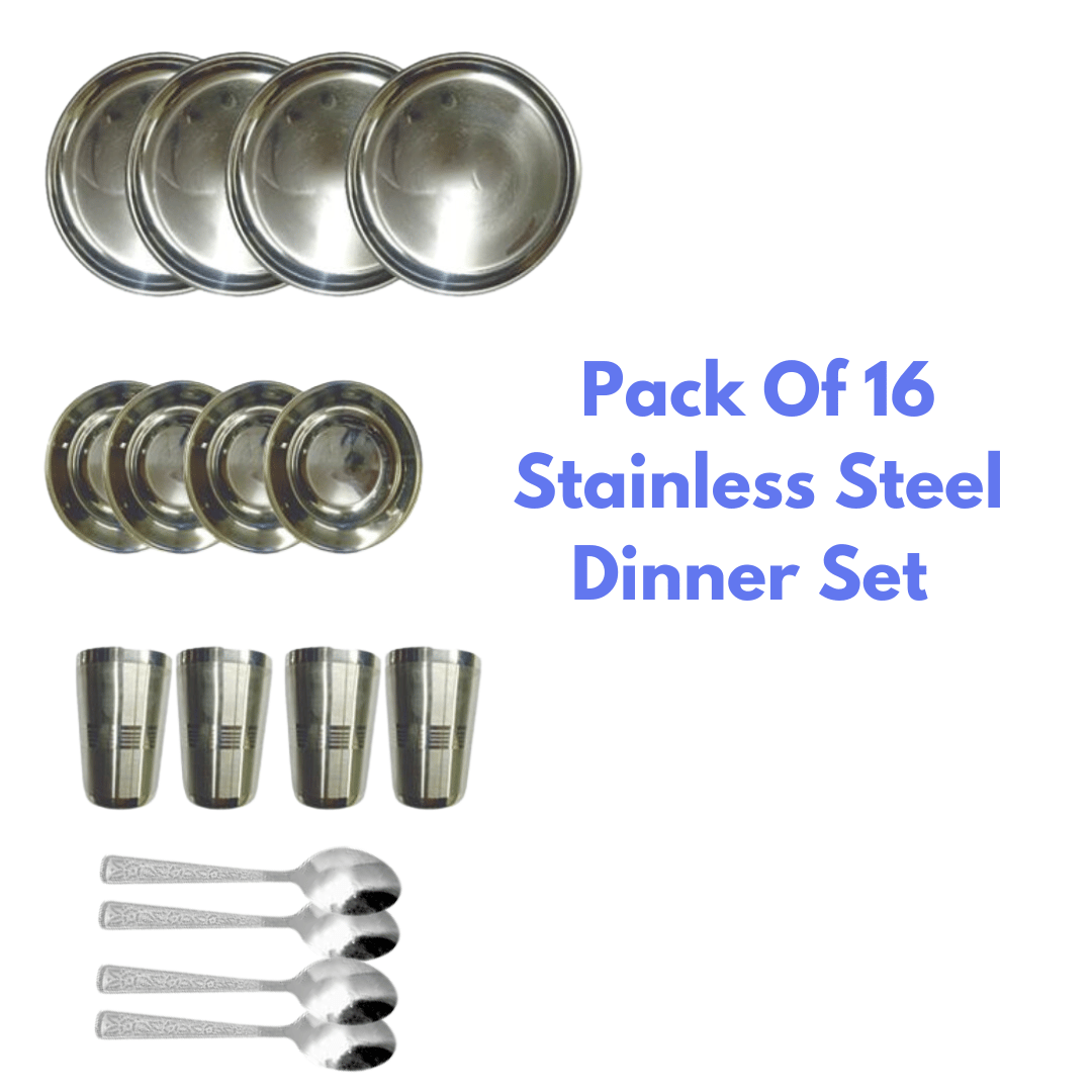 Buy SHINI LIFESTYLE Pack of 18 Stainless Steel Heavy Quality Mirror Finish  set of 18 Online at Best Prices in India - JioMart.