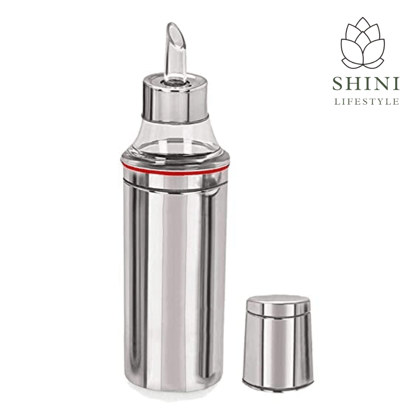 SHINI LIFESTYLE Stainless Steel Oil Dispenser/Oil Bottle/Oil Container/Oil Pourer/ Vinegar Bottle/Olive Oil Bottle/ Oil Can-500ML