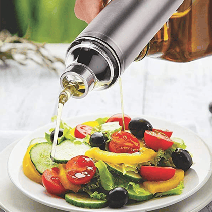 SHINI LIFESTYLE Stainless Steel Oil Dispenser/Oil Bottle/Oil Container/Oil Pourer/ Vinegar Bottle/Olive Oil Bottle/ Oil Can-1000ML