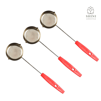 SHINI LIFESTYLE Stainless Steel Water Donga/Paani Kundi | Water Dispenser Ladle | Doya | Loti Tea, dolu (4 PC)