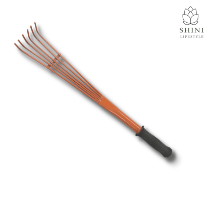 SHINI LIFESTYLE GARDENING TOOL, Hand cultivator Garden Rake With Handel for home garden. 60 cm