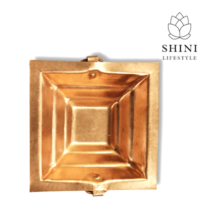 SHINI LIFESTYLE Copper Havan Kund for Temple Home Hindu Festivals Pooja with pure copper